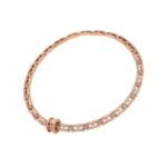 Pre-Owned Bvlgari B.zero1 Rock Chain 18K Rose Gold Pavé Diamond Necklace