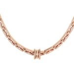 Pre-Owned Bvlgari B.zero1 Rock Chain 18K Rose Gold Pavé Diamond Necklace - Image 6