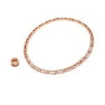 Pre-Owned Bvlgari B.zero1 Rock Chain 18K Rose Gold Pavé Diamond Necklace - Image 2