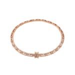 Pre-Owned Bvlgari B.zero1 Rock Chain 18K Rose Gold Pavé Diamond Necklace - Image 4
