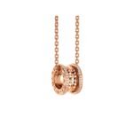 Pre-Owned Bvlgari B.zero1 Rock Chain 18K Rose Gold Pavé Diamond Necklace - Image 5