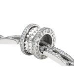 Pre-Owned Bvlgari B.zero1 Rock Chain 18K White Gold Pavé Diamond Necklace - Image 3