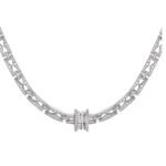 Pre-Owned Bvlgari B.zero1 Rock Chain 18K White Gold Pavé Diamond Necklace - Image 6