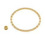 Pre-Owned Bvlgari B.zero1 Rock Chain 18K Yellow Gold and Black Ceramic Necklace