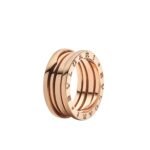 Pre-Owned Bvlgari B.zero1 Three-Band Ring in 18 k Rose Gold