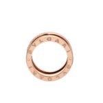 Pre-Owned Bvlgari B.zero1 Three-Band Ring in 18K Rose Gold Set with Demi-Pavé Diamonds - Image 2