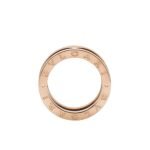 Pre-Owned Bvlgari B.zero1 Two-Band Ring in 18 kt Rose Gold with Black Ceramic Spiral - Image 2