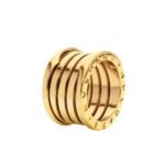 Pre-Owned Bvlgari B.zero1 XXth Anniversary Five-Band Ring in 18K Yellow Gold