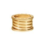Pre-Owned Bvlgari B.zero1 XXth Anniversary Five-Band Ring in 18K Yellow Gold - Image 4