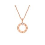 Pre-Owned Bvlgari Bvlgari 18K Rose Gold Diamond Pendant Necklace