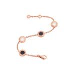 Pre-Owned Bvlgari Bvlgari 18K Rose Gold Mother-of-Pearl and Onyx Bracelet (15–19 cm) - Image 2