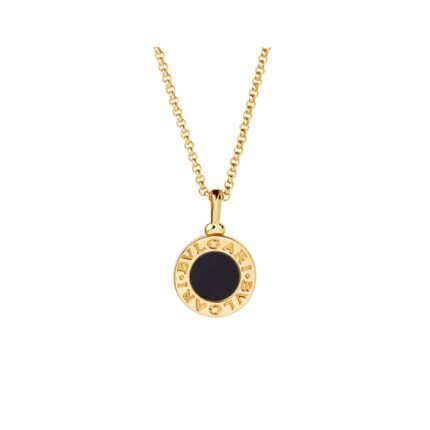 Pre-Owned Bvlgari Bvlgari 18K Rose Gold and Black Onyx Necklace