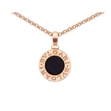 Pre-Owned Bvlgari Bvlgari 18K Rose Gold and Black Onyx Necklace