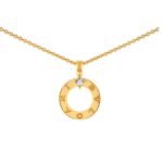 Pre-Owned Bvlgari Bvlgari 18K Yellow Gold Diamond Pendant Necklace - Image 2