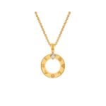 Pre-Owned Bvlgari Bvlgari 18K Yellow Gold Diamond Pendant Necklace