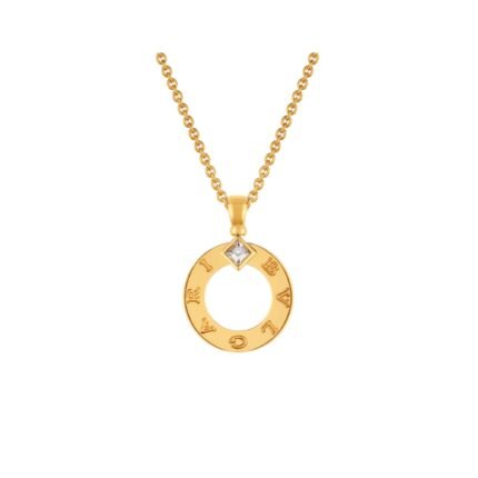 Pre-Owned Bvlgari Bvlgari 18K Yellow Gold Diamond Pendant Necklace