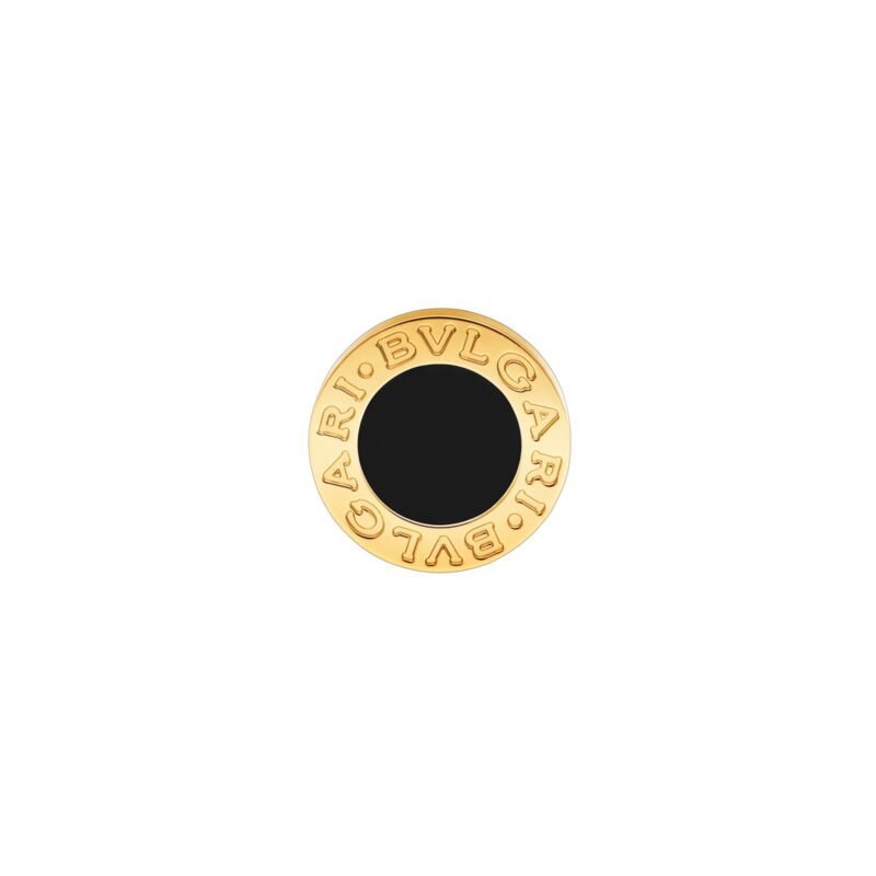 Pre-Owned Bvlgari Bvlgari 18K Yellow Gold Single Stud Earring with Onyx Insert