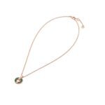 Pre-Owned Bvlgari Bvlgari Openwork 18K Rose Gold Malachite and Diamond Necklace - Image 3