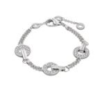 Pre-Owned Bvlgari Bvlgari Openwork 18K White Gold Full Pavé Diamond Bracelet