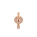Pre-Owned Bvlgari Bvlgari Ring in 18K Rose Gold Set with Pavé Diamonds - Image 2