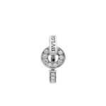 Pre-Owned Bvlgari Bvlgari Ring in 18K White Gold Set with Pavé Diamonds
