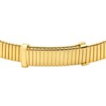 Pre-Owned Bvlgari Bvlgari Tubogas 18K Yellow Gold Pavé Diamond Necklace - Image 3