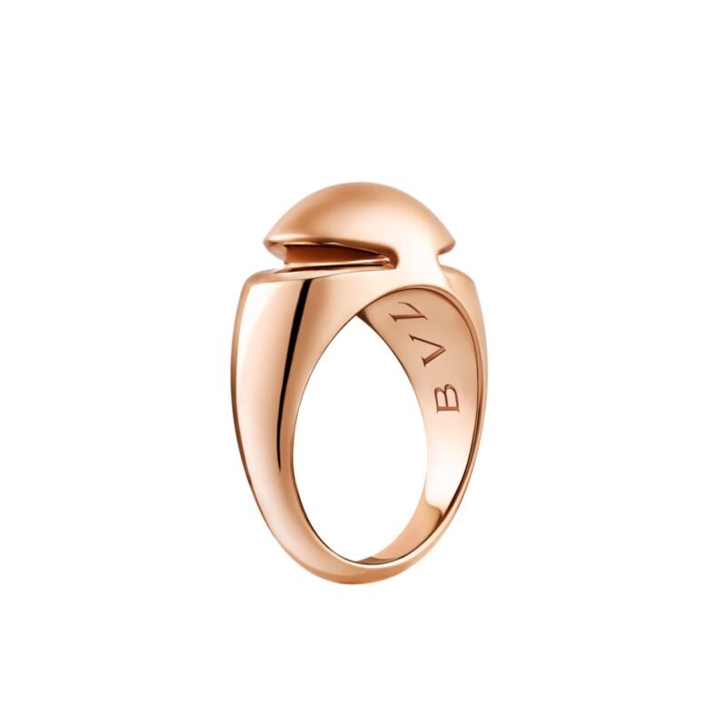 Pre-Owned Bvlgari Cabochon Ring in 18K Rose Gold