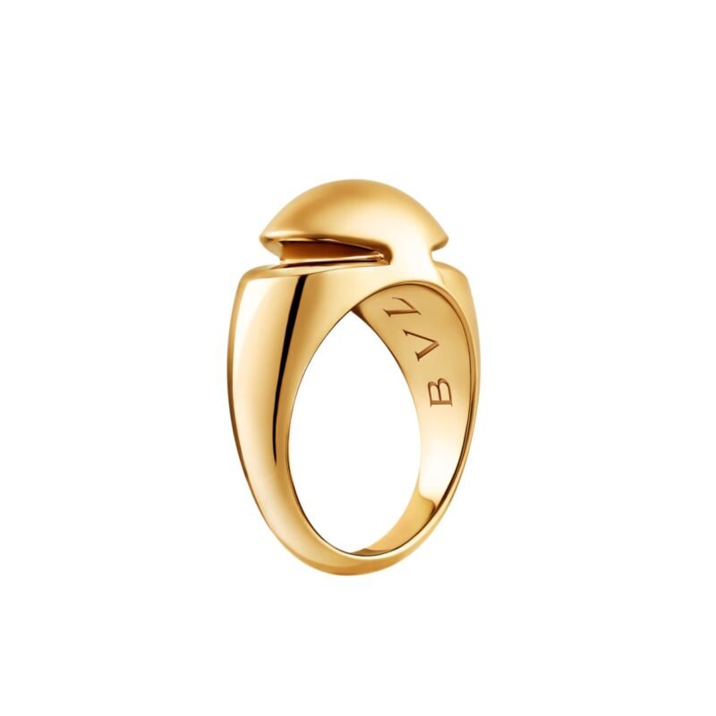 Pre-Owned Bvlgari Cabochon Ring in 18K Yellow Gold