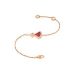 Pre-Owned Bvlgari Divas' Dream 18K Rose Gold Carnelian and Diamond Bracelet - Image 2