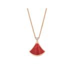 Pre-Owned Bvlgari Divas’ Dream 18K Rose Gold, Carnelian and Diamond Necklace