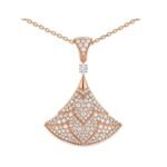 Pre-Owned Bvlgari Divas’ Dream 18K Rose Gold Diamond Necklace - Image 2