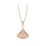 Pre-Owned Bvlgari Divas’ Dream 18K Rose Gold Diamond Necklace - Image 4