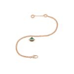 Pre-Owned Bvlgari Divas' Dream 18K Rose Gold Malachite Bracelet - Image 2