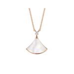 Pre-Owned Bvlgari Divas’ Dream 18K Rose Gold, Mother-of-Pearl and Diamond Necklace