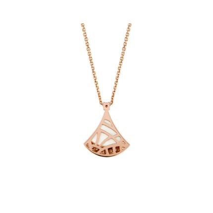 Pre-Owned Bvlgari Divas’ Dream 18K Rose Gold, Mother-of-Pearl and Diamond Necklace