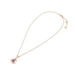 Pre-Owned Bvlgari Divas’ Dream 18K Rose Gold Tanzanite and Pavé Diamond Necklace - Image 3