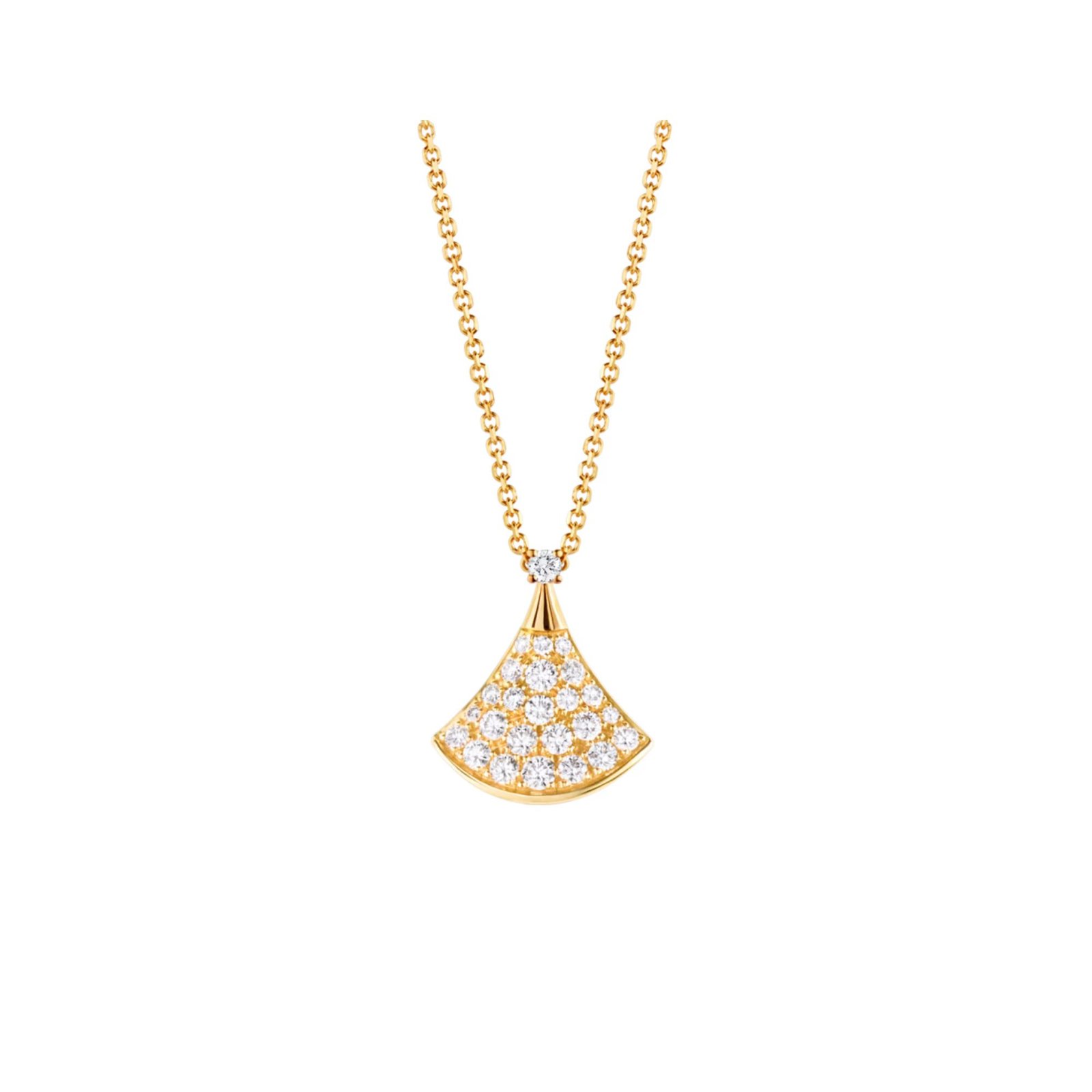 Pre-Owned Bvlgari Divas’ Dream 18K Yellow Gold Diamond Necklace Pre-Owned Bvlgari Divas’ Dream 18K Yellow Gold Diamond Necklace