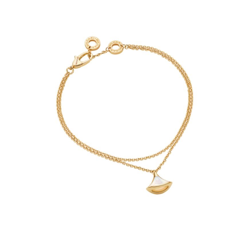 Pre-Owned Bvlgari Divas' Dream 18K Yellow Gold Mother-of-Pearl Bracelet