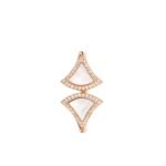 Pre-Owned Bvlgari Divas' Dream Ring in 18K Rose Gold Set with Mother-of-Pearl Elements and Pavé Diamonds - Image 2