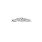 Pre-Owned Bvlgari Fedi Wedding Band in Platinum 950/1000 Set with Pavé Diamonds - Image 2