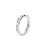 Pre-Owned Bvlgari Fedi Wedding Band in Platinum 950/1000 with Thin Bvlgari Logo Engraving