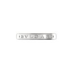 Pre-Owned Bvlgari Fedi Wedding Band in Platinum 950/1000 with Thin Bvlgari Logo Engraving - Image 3