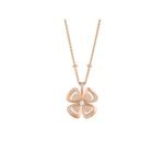 Pre-Owned Bvlgari Fiorever 18K Rose Gold Diamond Necklace
