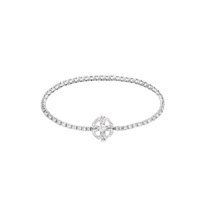 Pre-Owned Bvlgari Fiorever 18K White Gold Diamond Bracelet (2.61 ct + 0.09 ct) – Large Size