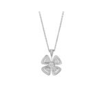 Pre-Owned Bvlgari Fiorever 18K White Gold Diamond Necklace - Image 3
