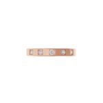 Pre-Owned Bvlgari MarryMe Wedding Band in 18K Rose Gold Set with Five Diamonds - Image 2