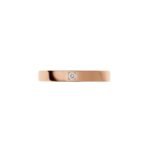 Pre-Owned Bvlgari MarryMe Wedding Band in 18K Rose Gold Set with One Diamond - Image 2