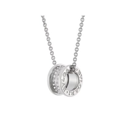 Pre-Owned Bvlgari Save the Children Sterling Silver B.zero1 Rock Necklace