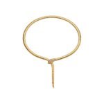 Pre-Owned Bvlgari Serpenti Tubogas 18K Yellow Gold Diamond and Onyx Necklace - Image 4