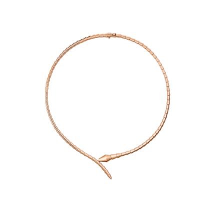 Pre-Owned Bvlgari Serpenti Viper 18K Rose Gold Necklace